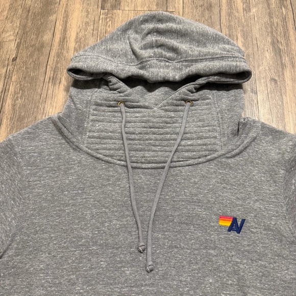 NEW Aviator Nation Ninja Pullover Hoodie in Heather Grey Sweatshirt Dust Bag XL - Picture 6 of 16